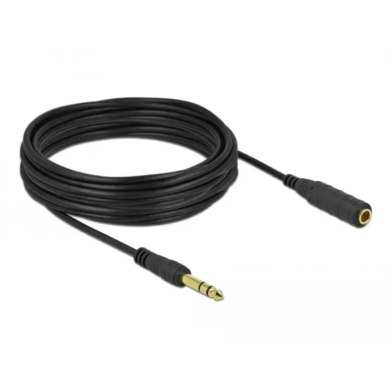 Stereo kábel s jack konektorom predlžovací DELOCK 86766 10 m čierny