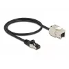 Kábel RJ45 konektor samec na Keystone modul RJ45 konektor samica DeLOCK 87025