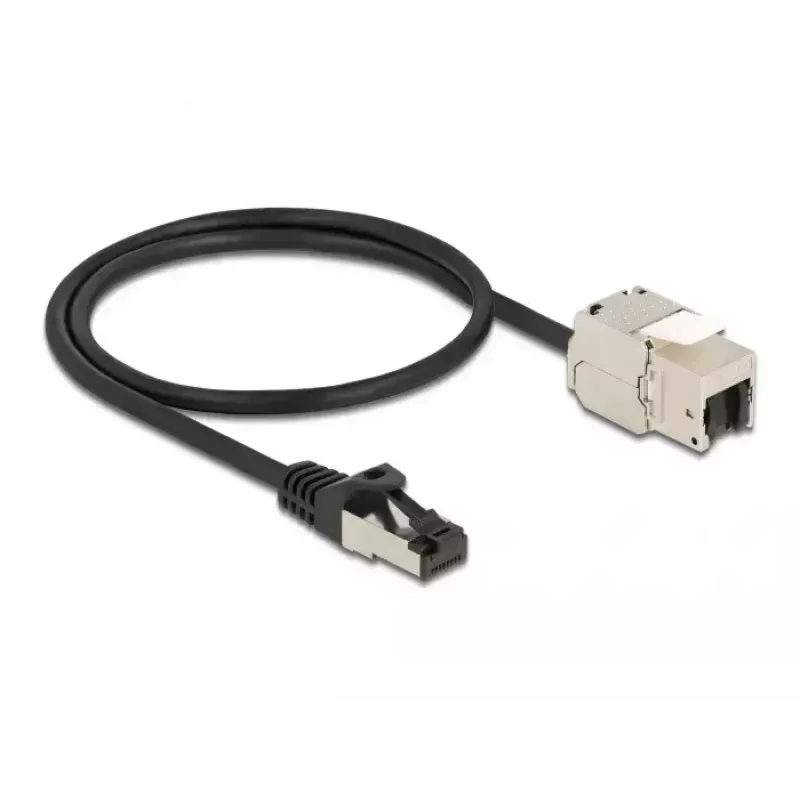 Kábel RJ45 konektor samec na Keystone modul RJ45 konektor samica DeLOCK 87025