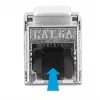 Kábel RJ45 konektor samec na Keystone modul RJ45 konektor samica DeLOCK 87030