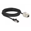 Kábel RJ45 konektor samec na Keystone modul RJ45 konektor samica DeLOCK 87030