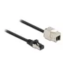 Kábel RJ45 konektor samec na Keystone modul RJ45 konektor samica DeLOCK 87030