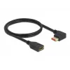 DisplayPort predlžovací kábel DeLOCK 87073 1m 90° vľavo zahnutý