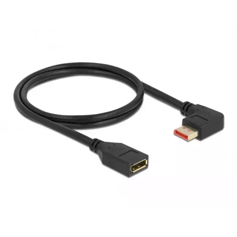 DisplayPort predlžovací kábel DeLOCK 87073 1m 90° vľavo zahnutý