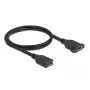 DisplayPort kábel konektor samica na konektor samica panelová montáž DeLOCK 87100