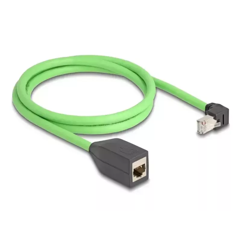 Sieťový kábel DeLOCK 80886 RJ-45 Cat6a 1m čierny zelený