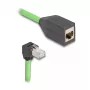 Sieťový kábel DeLOCK 80886 RJ-45 Cat6a 1m čierny zelený
