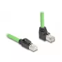 Sieťový kábel DeLOCK 80892 RJ-45 Cat6a 1 m čierny zelený
