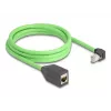 Sieťový kábel DeLOCK 80887 RJ-45 Cat6a 2 m čierny zelený
