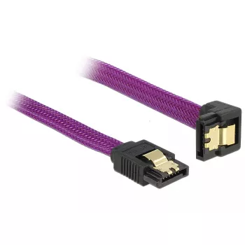 SATA kábel DeLOCK 83696 0,5 m fialový