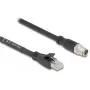 Sieťový kábel DeLOCK 80580 M12 RJ-45 Cat5e 3 m čierny