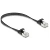 Sieťový kábel DeLOCK 81161 RJ-45 Cat6a 0,25 m čierny