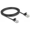 Sieťový kábel DeLOCK 81164 RJ-45 Cat6a 1,5 m čierny