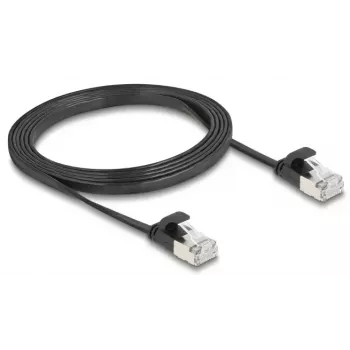 Sieťový kábel DeLOCK 81164 RJ-45 Cat6a 1,5 m čierny