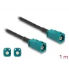 Koaxiálny kábel DELOCK 90678 HSD Z na HSD Z, 1 m, čierny/modrý