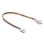 DeLOCK 90870 Predlžovací kábel ventilátora 3-pin, samec na samicu, dĺžka konektora 13 mm, 30 cm