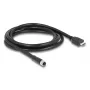 DELOCK M12 A-kódovaný 17-pólový (konektor samica) na HDMI (konektor samec) kábel 2 m