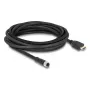 Kábel DELOCK M12 A-kódovaný 17-pólový konektor samica na HDMI konektor samec 5 m čierny