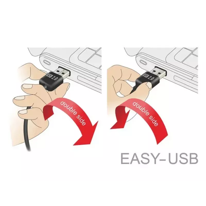 USB kábel DeLOCK 83851 USB 2.0 3m USB A Micro-USB B čierny