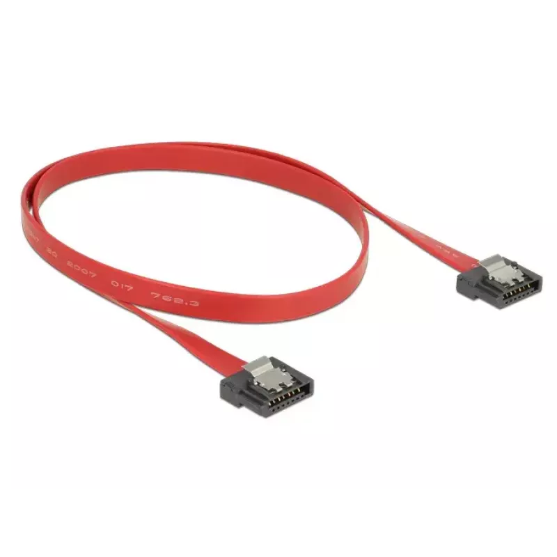 SATA kábel DeLOCK 0,5 m SATA III 7-pólový červený