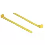 Odnímateľná káblová spona DELOCK 18760 — nylon, 150×7,5 mm, žltá, 100 ks