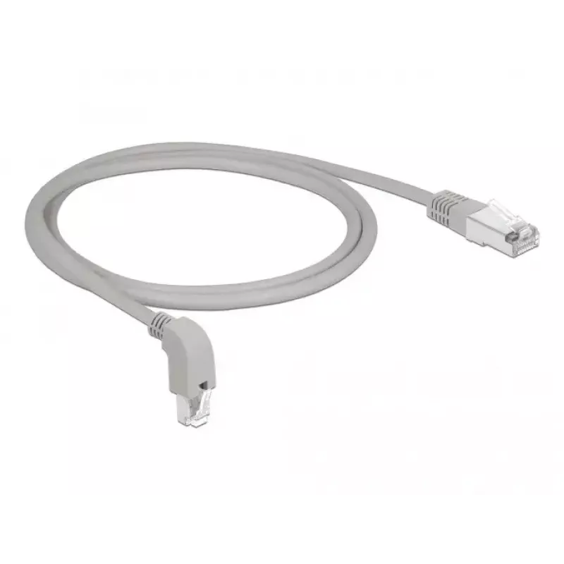 Sieťový kábel DeLOCK 85874 RJ-45 Cat6a 1 m sivý
