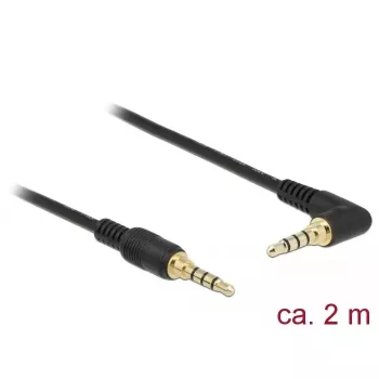 Audio kábel DeLOCK 85613 2 m 3,5 mm čierna