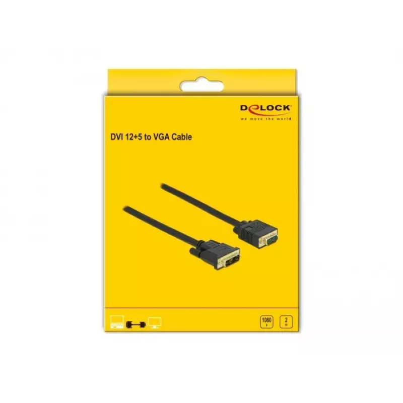 DVI na VGA kábel DeLOCK 86749 2 m