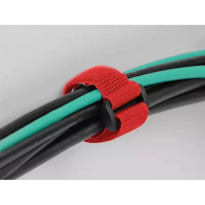 Suchý zips na káble DeLOCK 19550 červený 3 ks