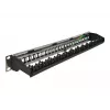 Patch panel DeLOCK 19 palcov 24 portov s vodičom káblov