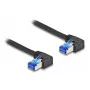 Sieťový kábel DeLOCK RJ45 Cat.6A S/FTP 2 m čierny