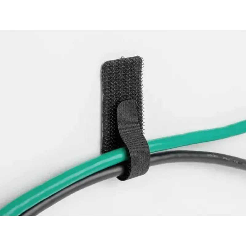 DeLOCK mini suchý zips držiak na kábel D 90 mm x Š 24 mm samolepiaci 10 ks biely