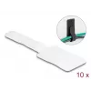 DeLOCK mini suchý zips držiak na kábel D 90 mm x Š 24 mm samolepiaci 10 ks biely