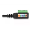 DeLOCK RJ45 kábel Cat.5e konektor samec na adaptér svorkovnice 21,5 cm
