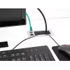 DeLOCK káblová priechodka s kefou a 2 x RJ45 Keystone modul Cat.6 hliník