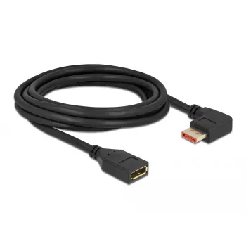 Predlžovací kábel DisplayPort DeLOCK 87079 3 m 8K 60 Hz zahnutý
