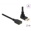 Predlžovací kábel DisplayPort DeLOCK 90° zahnutý nahor 8K 60 Hz 2 m