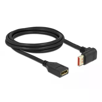 Predlžovací kábel DisplayPort DeLOCK 90° zahnutý nahor 8K 60 Hz 2 m