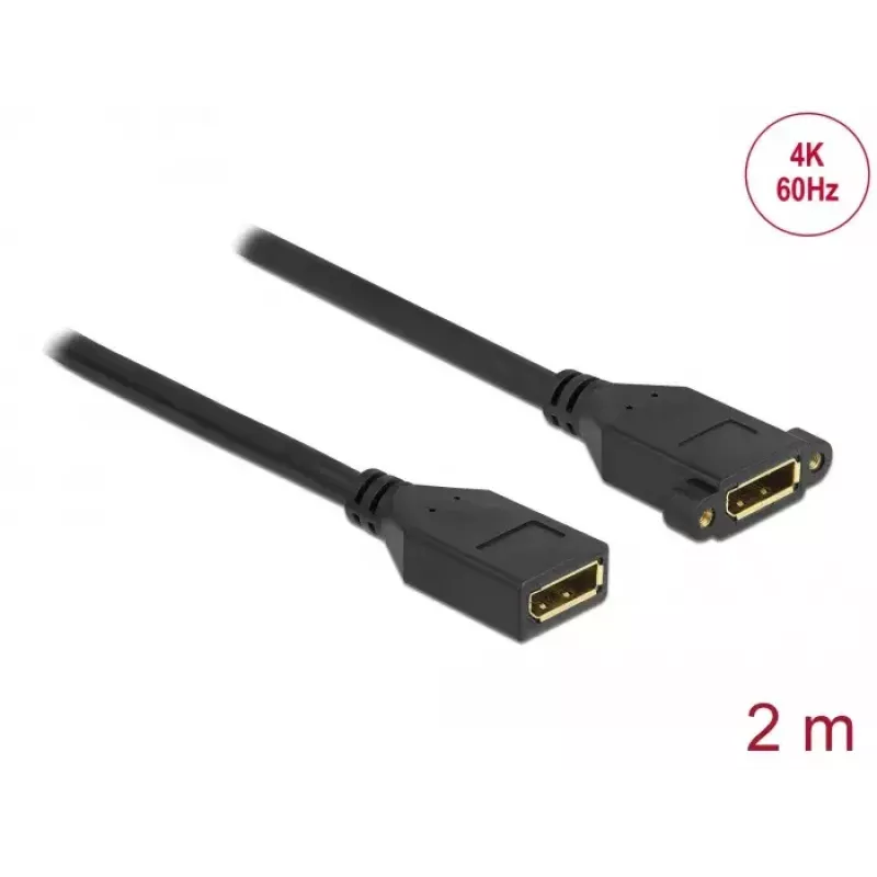 Kábel DisplayPort konektor samica na konektor samica pre panelovú montáž DeLOCK 87101