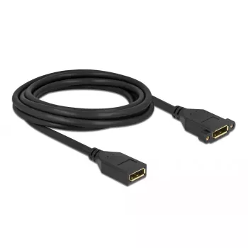 Kábel DisplayPort konektor samica na konektor samica pre panelovú montáž DeLOCK 87103 3 m