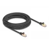 DeLOCK RJ45 sieťový kábel Cat.6A S/FTP 7,5m čierny