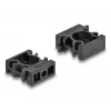 Delock 60482 Držiak káblovej hadice so zaisťovacou svorkou, 13 mm, 8 ks, čierny