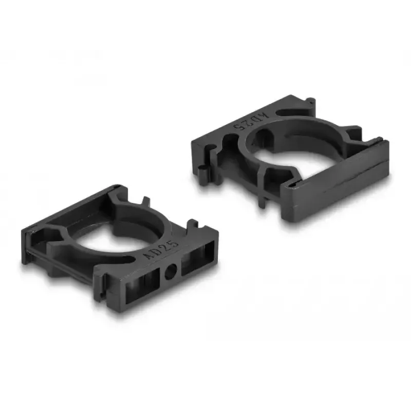 Držiak na kábel DeLOCK 60486 25 mm čierny 4 ks