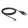 DeLOCK PoweredUSB kábel samec 12 V na DC 5,5 x 2,1 mm samec zahnutý 3 m