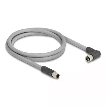 DeLOCK senzorový/akčný kábel 3 m RST M12 sivý 80544