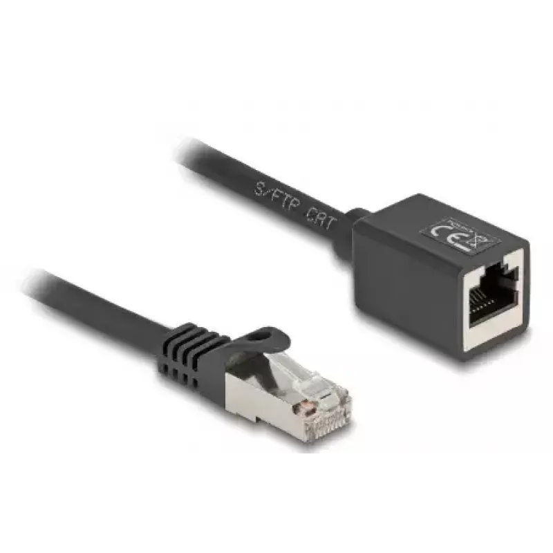 Sieťový kábel DeLOCK 90320 RJ-45 Cat6a 1 m čierny