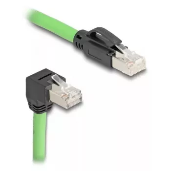Sieťový kábel DeLOCK 80897 RJ-45 Cat6a 5 m čierny zelený