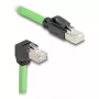 Sieťový kábel DeLOCK 80897 RJ-45 Cat6a 5 m čierny zelený