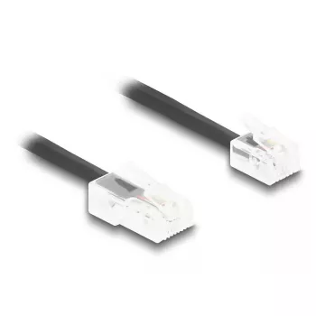 DeLOCK telefónny kábel 5 m čierny 88481 RJ-11 RJ-45
