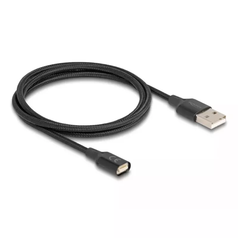 DeLOCK 88167 USB 2.0 Type-A na magnetický konektorový kábel 1 m čierny